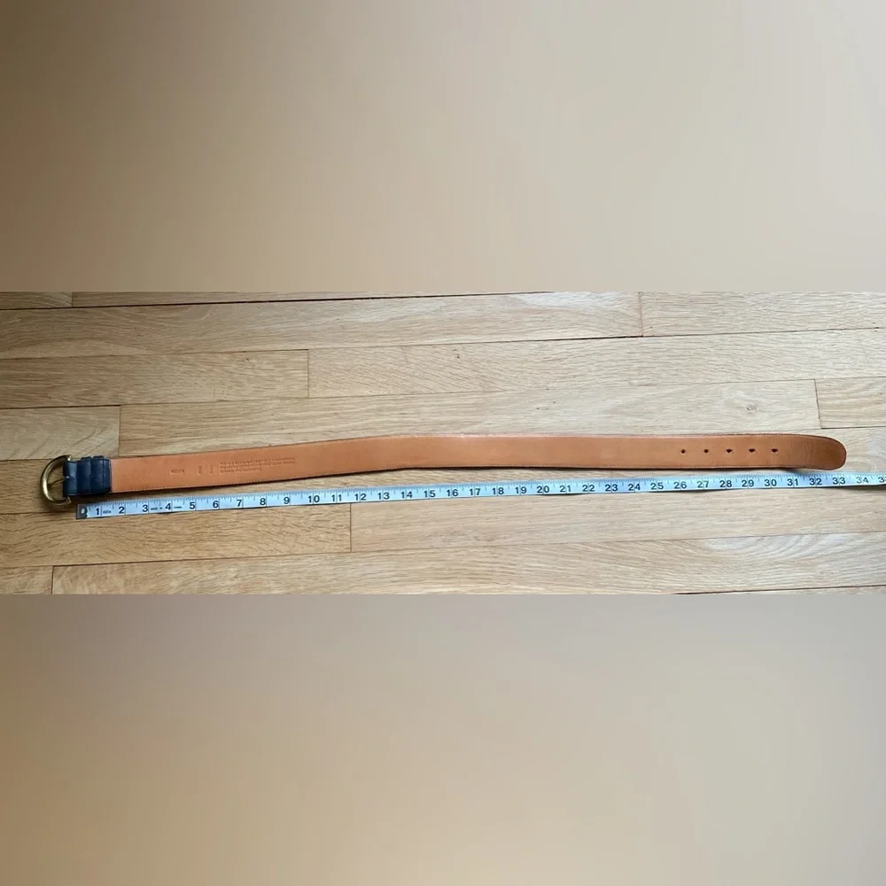 Vintage 90's Coach 8500 Women's Belt - Medium - Navy - Picture 6 of 6